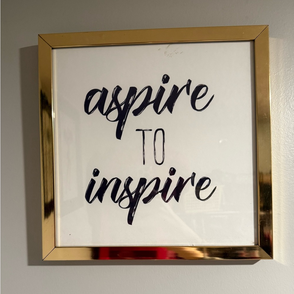 Gold and Black Inspirational Wall Art